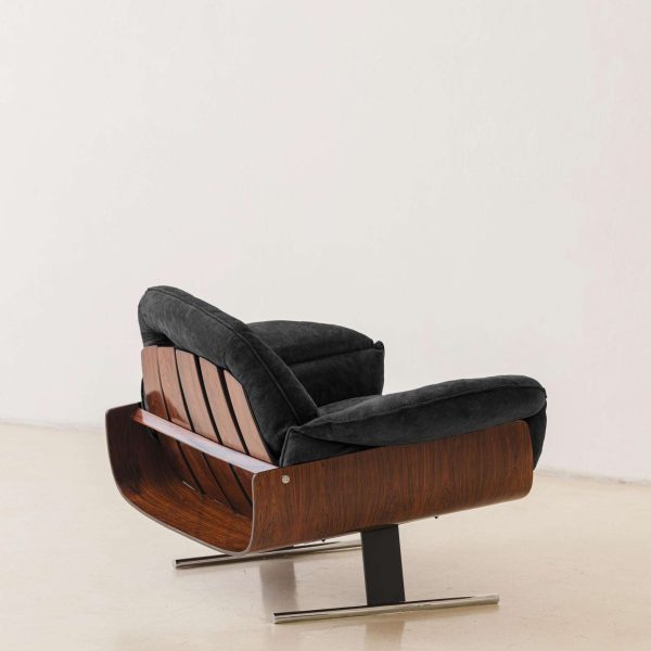 Presidential Armchairs, Brazilian Design by Jorge Zalszupin, Rosewood, c.1959 - Image 4