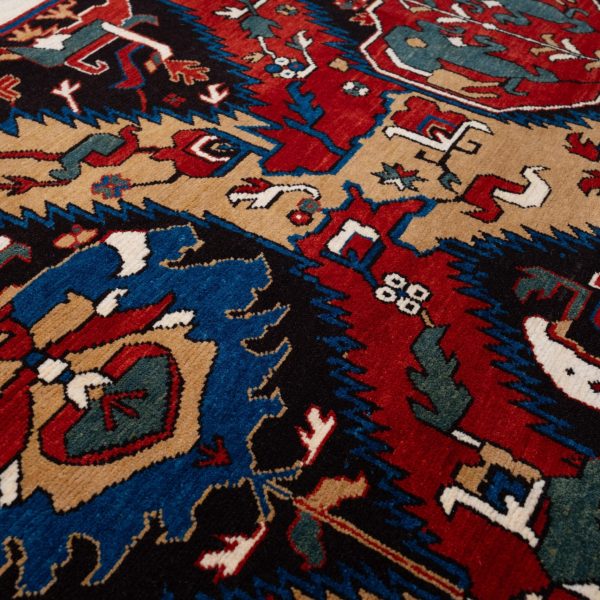 Ararat Rugs Dragon Rug, Antique Caucasus Museum Revival Carpet, Natural Dyed - Image 2