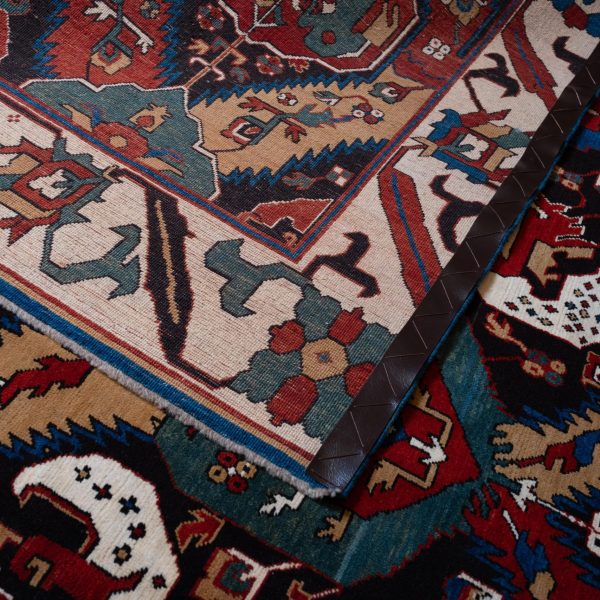 Ararat Rugs Dragon Rug, Antique Caucasus Museum Revival Carpet, Natural Dyed - Image 3