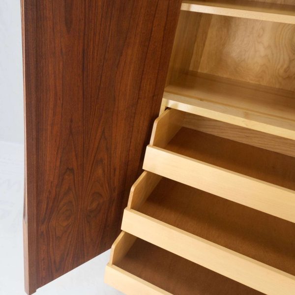 Vladimir Kagan Walnut Dresser Two Door Cabinet Chifforobe on Slayed Legs Mint! - Image 6