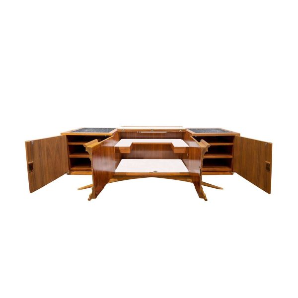 Vladimir Kagan One-of-a-Kind Credenza with Carved Center Panels 1940s (Signed) - Image 5