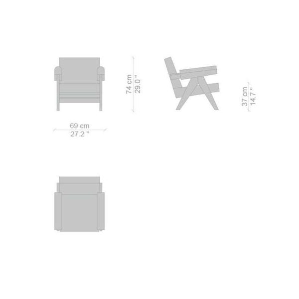 Pierre Jeanneret 053 Capitol Complex Armchairs by Cassina - Image 6