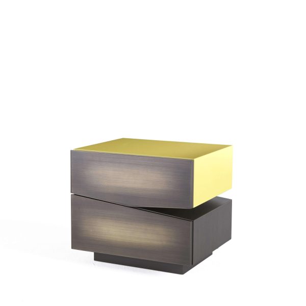 Pair 21st Century Martinica Night Tables 2 Drawers by Roberto Cavalli Home Interiors - Image 2
