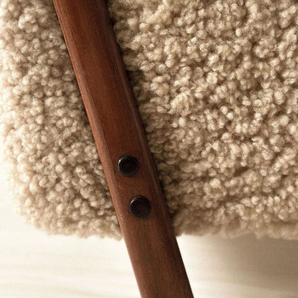 Rare Vintage Viggo Boesen Sofa in Shearling, Produced by Hos Wulff, Denmark 1930 - Image 8