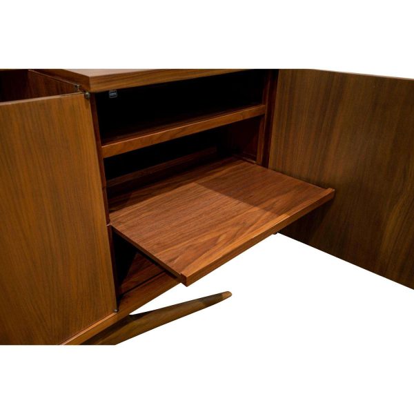 Vladimir Kagan One-of-a-Kind Credenza with Carved Center Panels 1940s (Signed) - Image 12