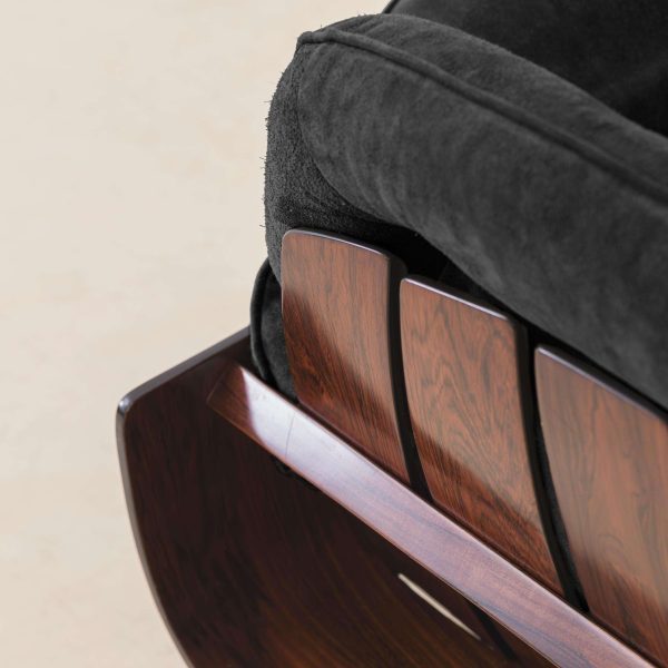 Presidential Armchairs, Brazilian Design by Jorge Zalszupin, Rosewood, c.1959 - Image 5