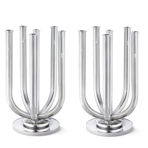 Monumental Georg Jensen Sterling Silver Six-Light Candelabra 751 - Image 2