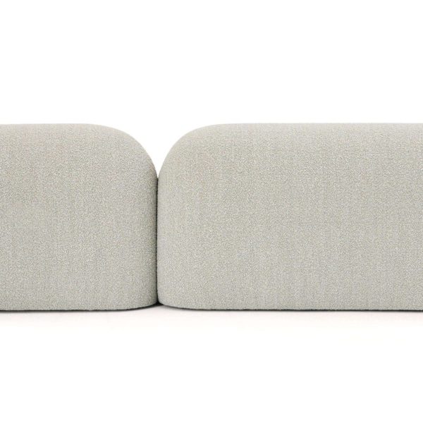 Contemporary Three-Seater Sofa by Hessentia Upholstered in Grey Bouclé Fabric - Image 2