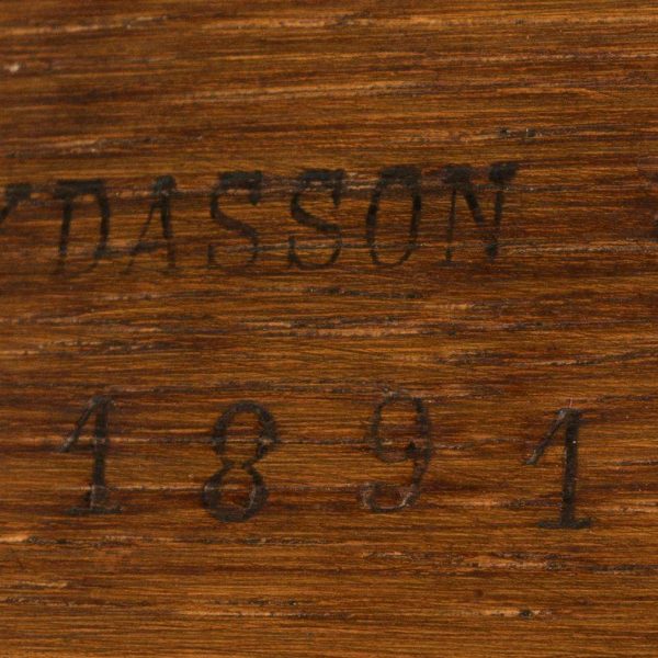 19th Century Marble-Top Lacquer Table in the Louis XVI Style by Henry Dasson - Image 9
