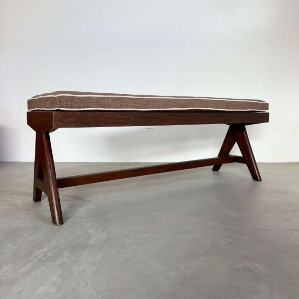 Pierre Jeanneret A Leg Bench, 1950s Chandigarh - Image 9