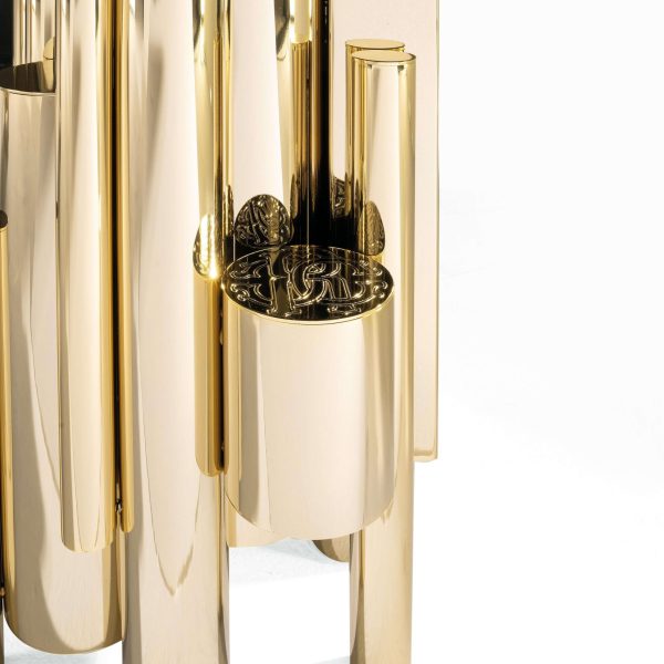 21st Century Antigua Dining Table in Carbalho by Roberto Cavalli Home Interiors - Image 4