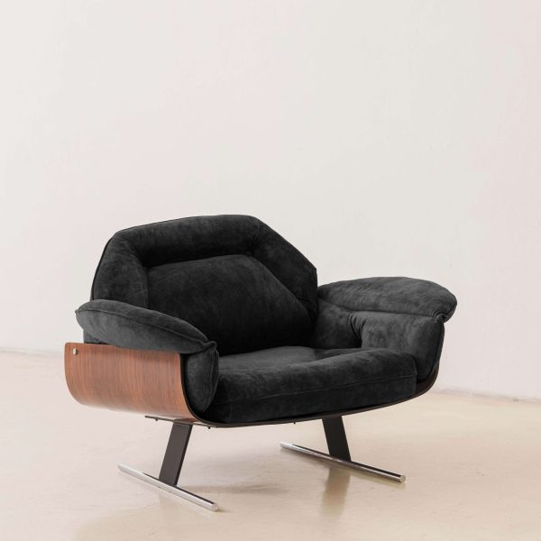 Presidential Armchairs, Brazilian Design by Jorge Zalszupin, Rosewood, c.1959 - Image 9