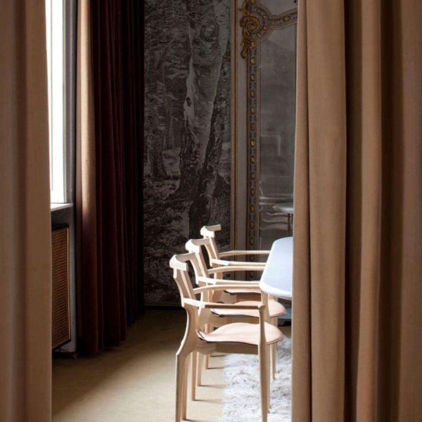 Set of 6 Contemporary "Gaulino" Dining Chairs by Oscar Tusquets, Natural Ash Wood - Image 4