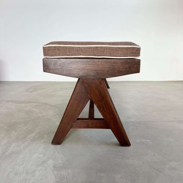 Pierre Jeanneret A Leg Bench, 1950s Chandigarh - Image 11