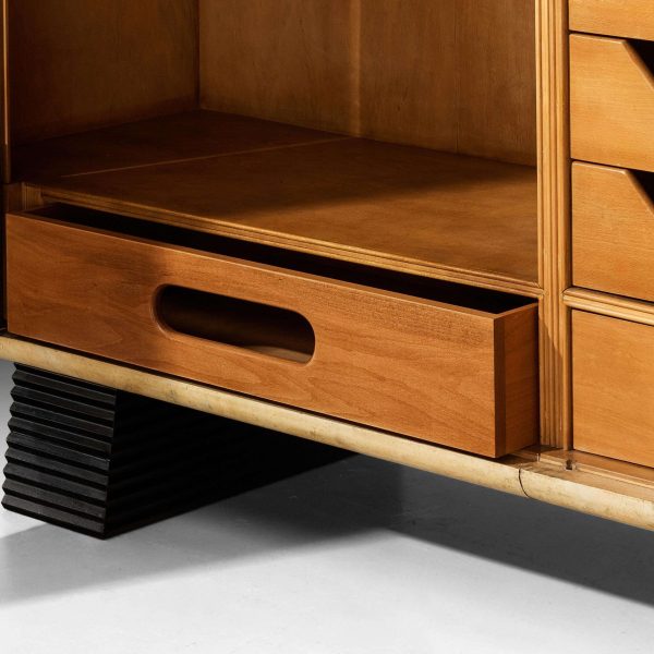 Valzania Grand Armoire in Parchment and Brass - Image 12