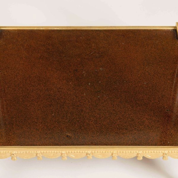 19th Century Marble-Top Lacquer Table in the Louis XVI Style by Henry Dasson - Image 4
