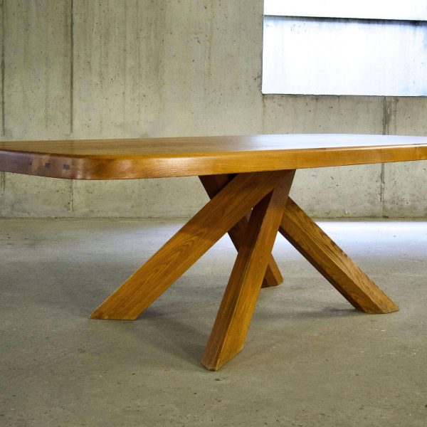 Aban Dining Table in Elm, T35D, Pierre Chapo, France, 1972 - Image 4