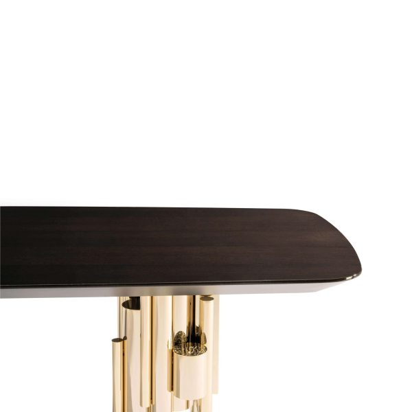 21st Century Antigua Dining Table in Carbalho by Roberto Cavalli Home Interiors - Image 6