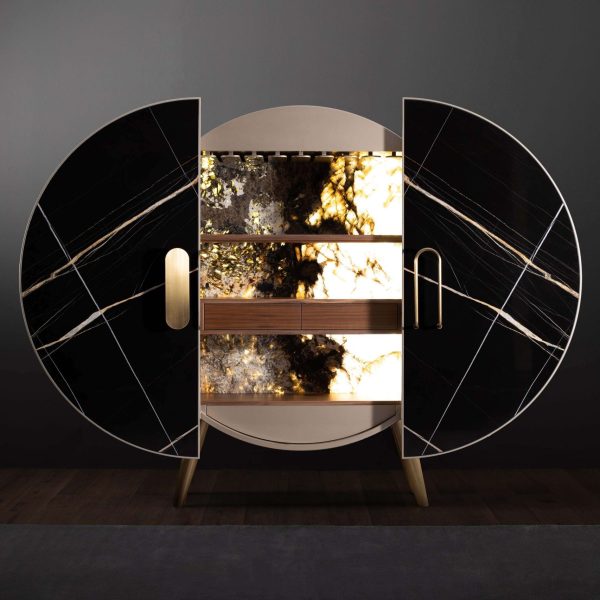 Bongo Bar Cabinet, Automated Doors, Handmade in Portugal by Greenapple - Image 3