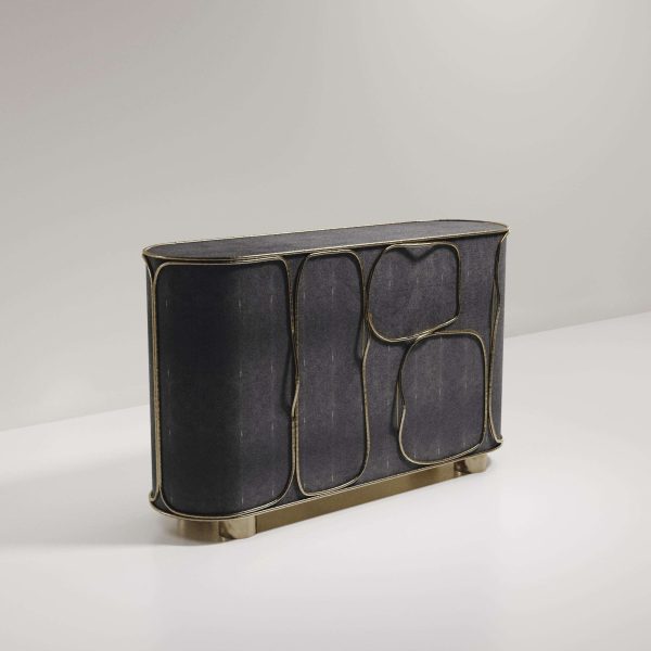 Shagreen Buffet with Bronze-Patina Brass Details by R&Y Augousti - Image 2