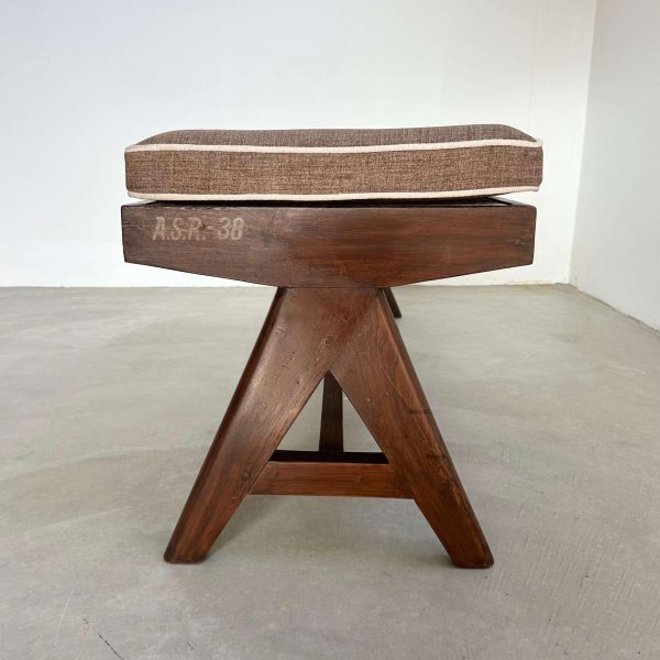 Pierre Jeanneret A Leg Bench, 1950s Chandigarh - Image 8