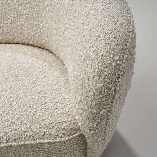 Danish Three-Seater Banana Sofa in Bouclé, 1940s - Image 10