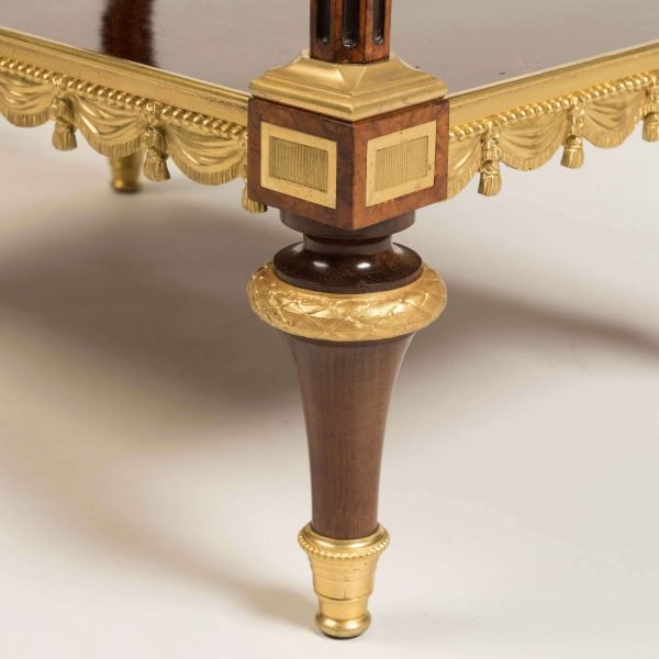 19th Century Marble-Top Lacquer Table in the Louis XVI Style by Henry Dasson - Image 8