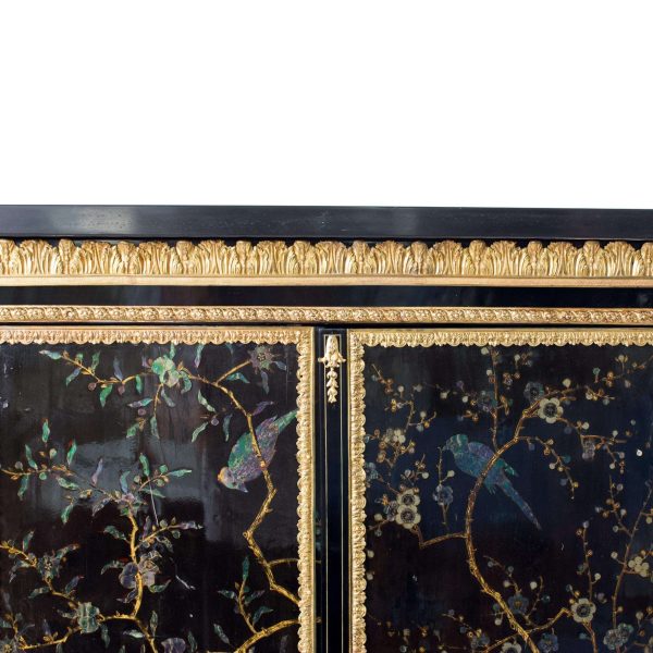 19th Century Lacquered Small Cabinet - Image 3