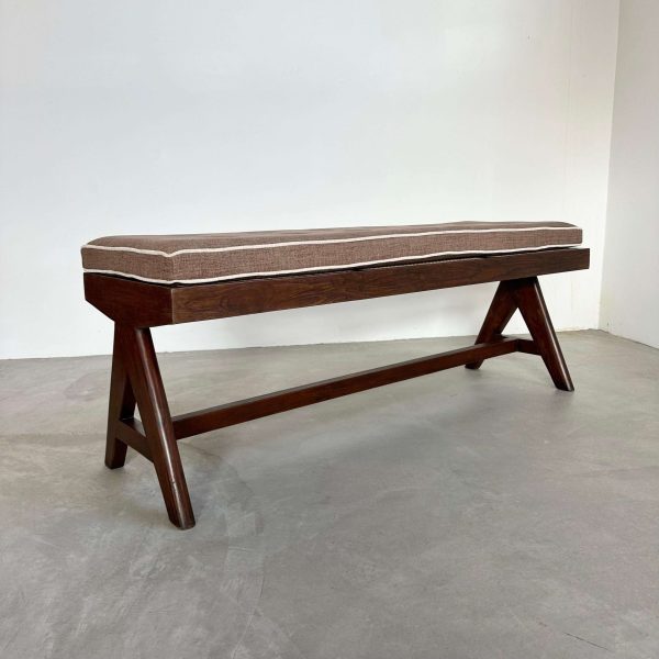 Pierre Jeanneret A Leg Bench, 1950s Chandigarh - Image 10