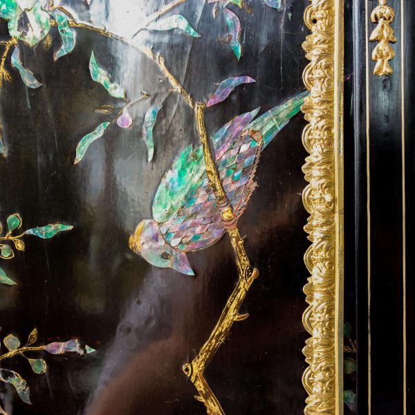 19th Century Lacquered Small Cabinet - Image 8