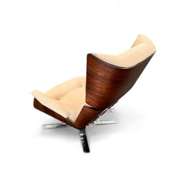 Brazilian Modern "Paulistana" Armchair with Ottoman by Jorge Zalszupin, c. 1959 - Image 8