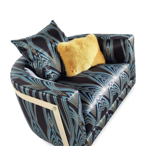 21st Century Manhattan Armchair in Fabric by Roberto Cavalli Home Interiors - Image 4