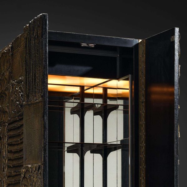 Rare Paul Evans for Paul Evans Studio 'PE72' Cabinet in Sculpted Bronze - Image 10