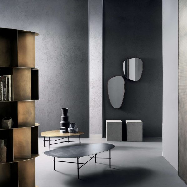 DeCastelli Existence Wall Five-Tier Bookcase in Brass by Michele De Lucchi - Image 3