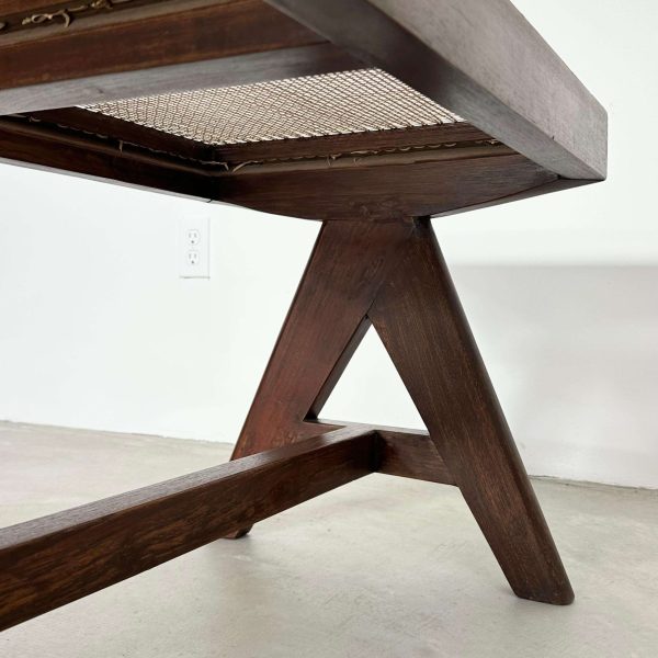 Pierre Jeanneret A Leg Bench, 1950s Chandigarh - Image 4